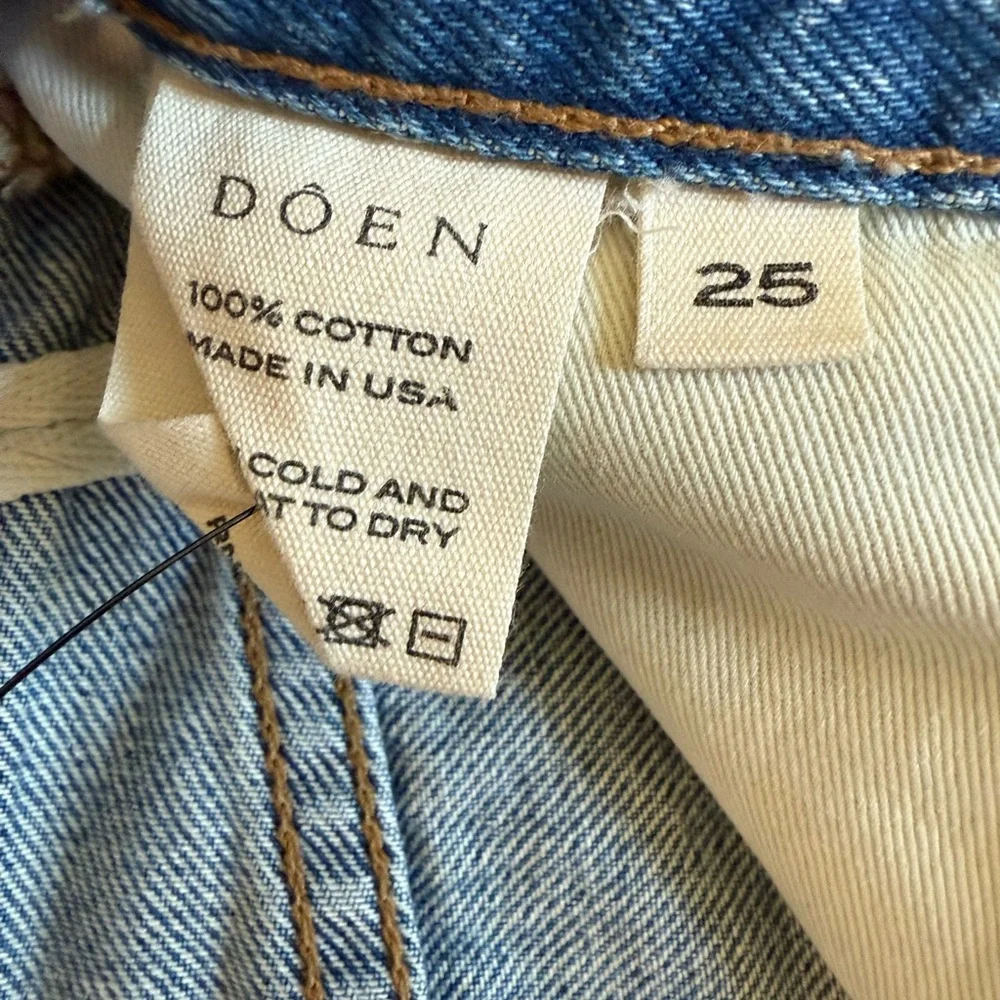 DOEN Enid Classic Blue Jean Shorts Size 25 - Picture 5 of 6